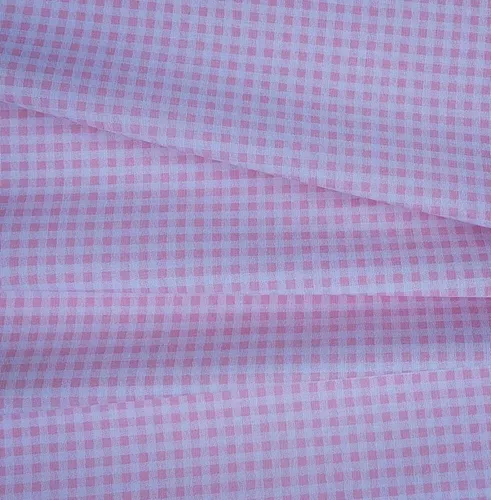 Tecido Xadrez rosa e marrom (2) Tricoline Sabor Café 0,50cm X 1,50m - CANTO  QUE ENCANTA PATCHWORK