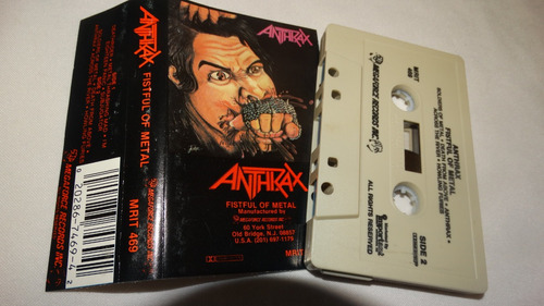 Anthrax  Fistful Of Metal (megaforce Records Mrit 469 White