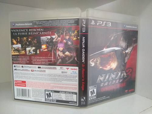 Ninja Gaiden 3 Razor's Edge Tecmo Games Ps3 Físico Completo (Usado)