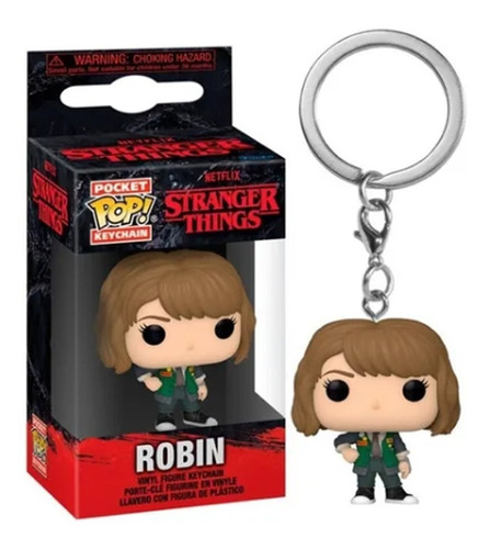 Llavero Funko Pocket Pop Robin Stranger Things Con Caja