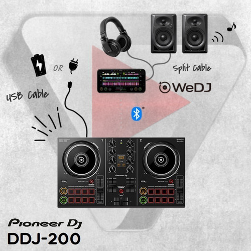 Controlador Portatil Midi Bt Usb Pioneer Ddj-200 Wedj Dj