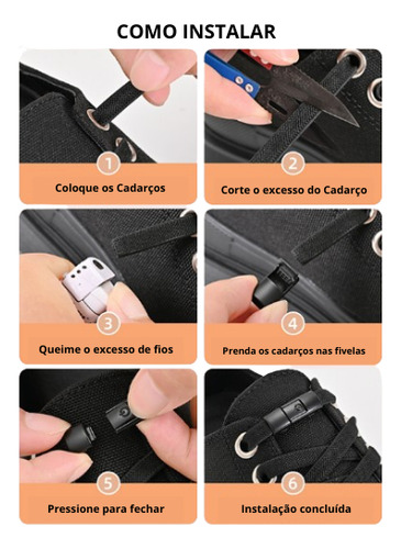 Par Cadarços Elástico Com Fivela Tênis Botas Sapatos Cores