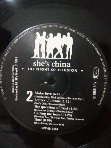 Lp She's China - The Night Of Illusion - Importado Lp She's China - The Night Of Illusion - Importado
