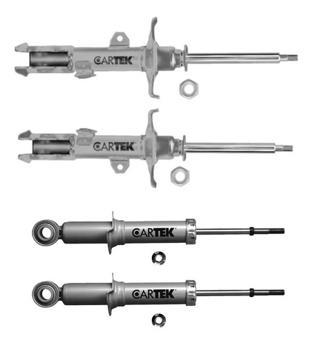 4 Amortiguadores Cartek Del/tras Toy Corolla 2003-2008 Sedan