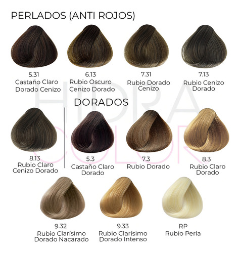 Tinte Para Cabello Hidracolor Naturales 90 Ml + Peróxido Tono 9.33 rubio clarísimo dorado intenso