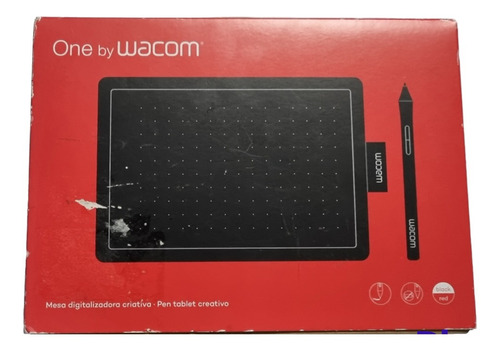 Tableta Mesa Digitalizadora Wacom One Small Black Red
