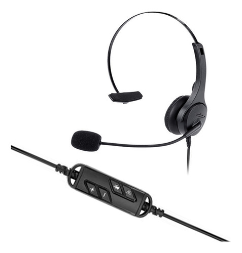 Micrófono De Ordenador, Usb, Auriculares Con Cable De Una Ca
