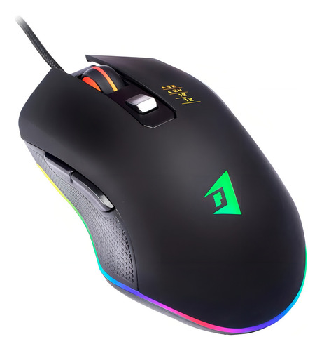 Mouse P/ Computador - Mouse Gamer Botones Laterales Usb Color Negro