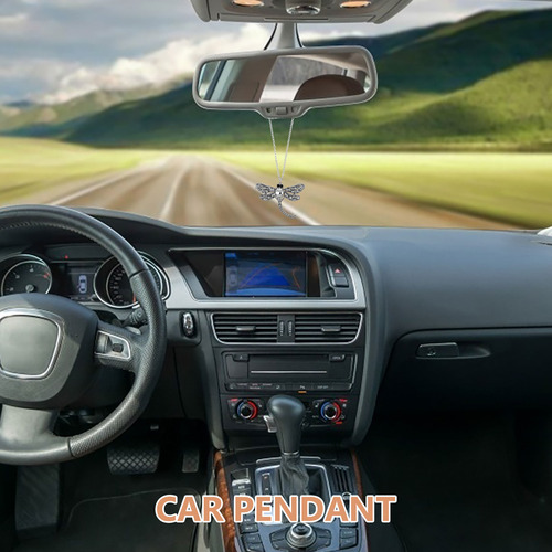 Accesorios Para Colgar En El Coche Bling Dragonfly: Crystal