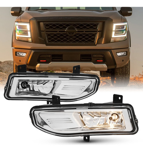 Para Nissan Titan Tipo Halogeno Estilo Oe Luz Antiniebla Par