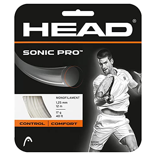 Head Sonic Pro Tennis Racket String 40' Set - 16 Gauge Monof