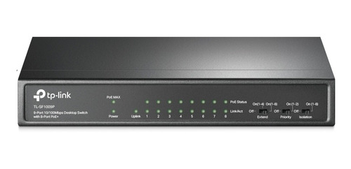 Switch De Mesa Fast Ethernet Poe + 8 Portas 65w Tp-link Pro