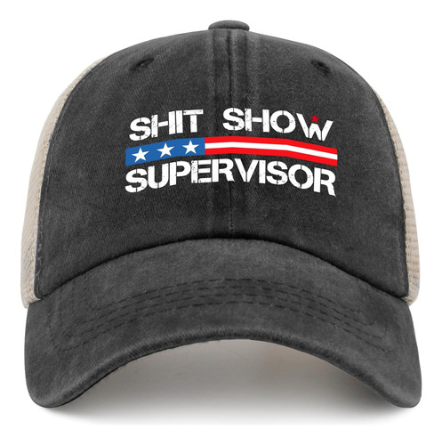 Oomoo Meme Sombreros Mujer Shit Show Supervisor Hats Gorra