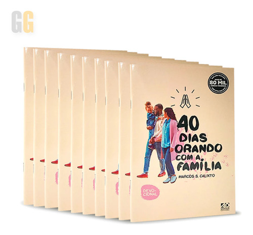 Pack 10 Unidades Devocional | 40 Dias Orando Com A Família