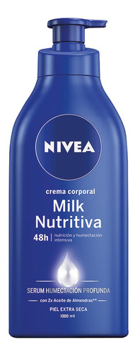 Nivea Crema Corporal Body Milk 1000ml - mL a $441