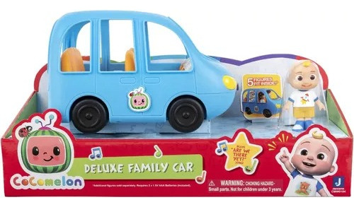 Cocomelon Auto Vehiculo Con Sonidos Family Fun Car + Figura