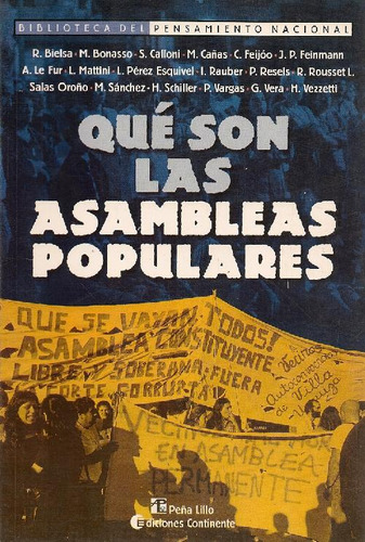 Libro Que Son Las Asambleas Populares De Varios