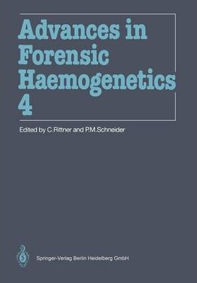 Libro Advances In Forensic Haemogenetics - Christian Ritt...