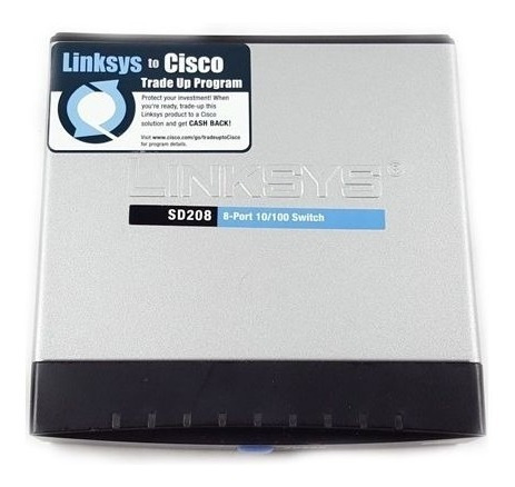 Imagen 3 de 3 de Switch Linksys Cisco 8 Puertos Sd208