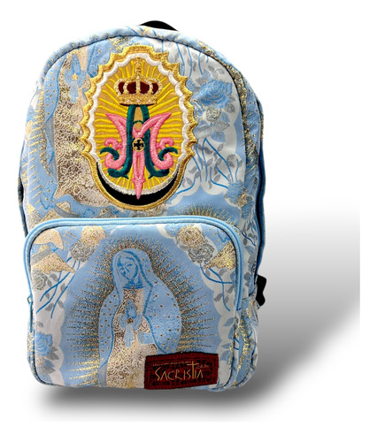 Mochila Brocado Litúrgico Guadalupe Mini