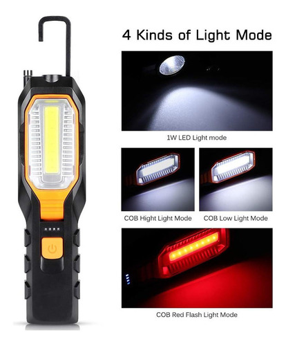 De Luz De Trabajo Led Recargable, Lámpara De Trabajo