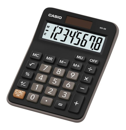 Calculadora Casio Mx-8b Solar 8 Dígitos + Pila 