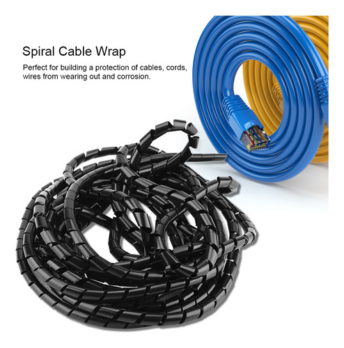 Organizador De Cables En Espiral, Envoltura Protectora De Al