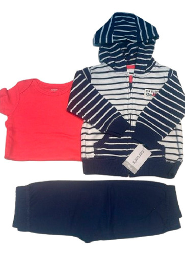 Conjunto Tres Piezas Nene - 9m - Carters