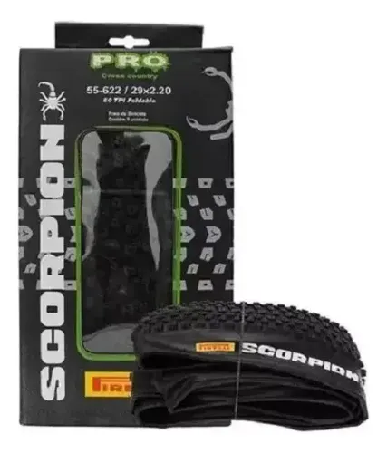 Pneu Pirelli 29x2.20 Scorpion Pro Kevlar Mtb Sem Arame Cor Preto