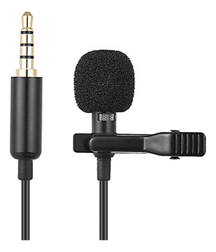 Amitosai Microfono Lavalier-35 Corbatero Mini Plug 3,5mm J6 Color Negro