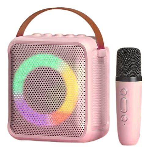 Kit Parlante Y Micrófono Karaoke Para Niños Bluetooth Led K1