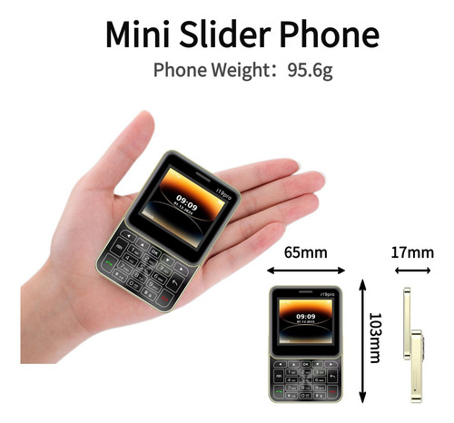 I19 Pro Teléfono Móvil 2g Dual Sim Dual Standby Grabación Automática De Llamadas, Radio Fm, Marcación Rápida, Magic Voice, Desbloqueado