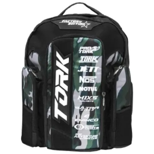 Mochila Factory Pro Tork Camuflada Moto Avenida