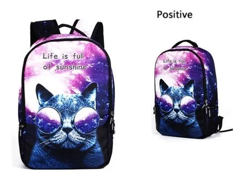 Dibujos Animados Lindo Animal Mochila Gato Perro Impresión