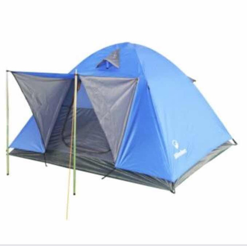 Carpa 4 Personas Klimber Con Cubretecho Doble Costura. Envio