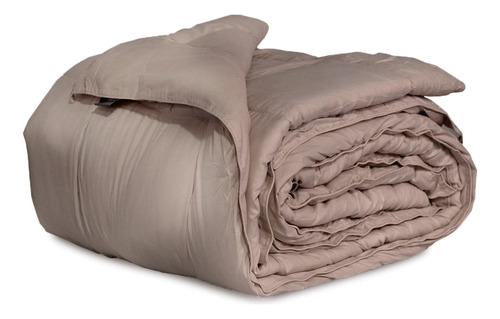 Acolchados Liso Reversible 1 Plaza + Almohadon