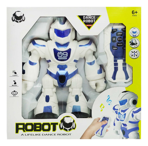 Robot Dance Inteligente R/c Con Luz, Sonido, Baila 5032.