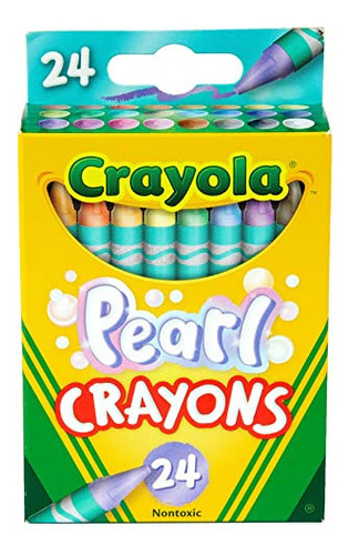 Crayones Crayola Pearl, Colores Nacarados, 24 Unidades, Sumi