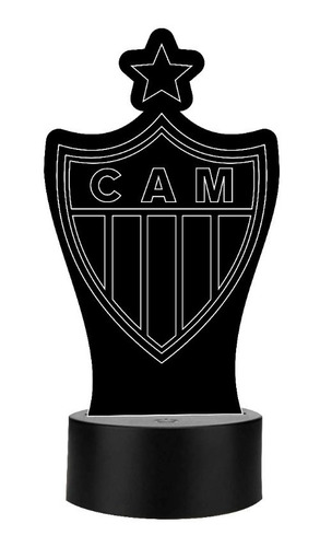 Lámpara Decorativa Led3d Atletico Mineiro Regalo Art13139