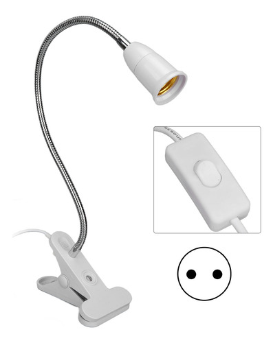 Suporte De Clipe De Mesa, Braçadeira Led E27, Soquete, Pesco