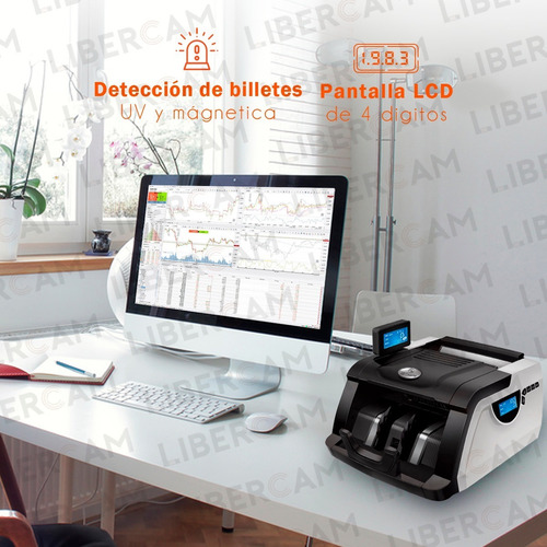 Imagen 7 de 10 de Contadora De Billetes Máquina Cuenta Dinero Detector Falsos