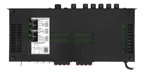 Imagem 3 de 3 de Amplificador Receiver Taramps Ths 6000 400w Rms Som Ambiente