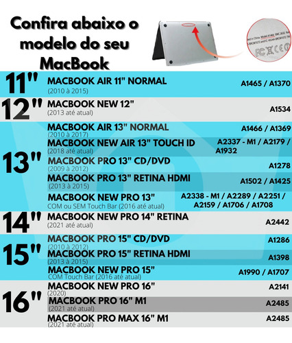Imagem 2 de 6 de Capa Case Para Toda Linha Macbook - Acrílico Transparente