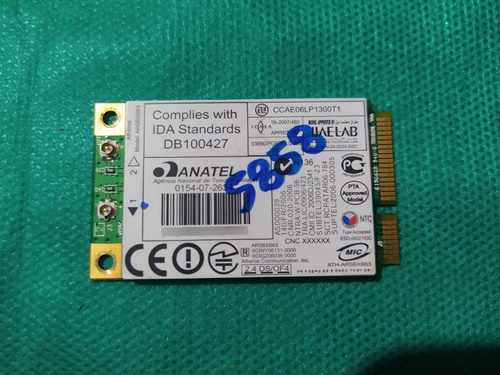 Placa Wi-fi Do Notebook Compaq Presario Cq50 (Usado)