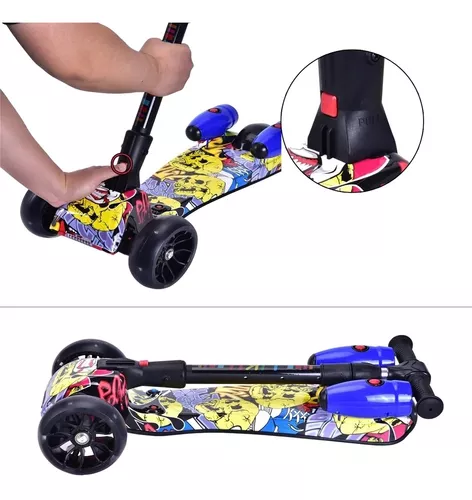 Skateboard Patineta Bota Humo Para Niños Con Luces Led GENERICO