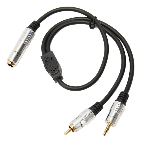 Cable Rca Hembra A Macho De 6,35 Mm A 3,5 Mm, Enchufe Chapad