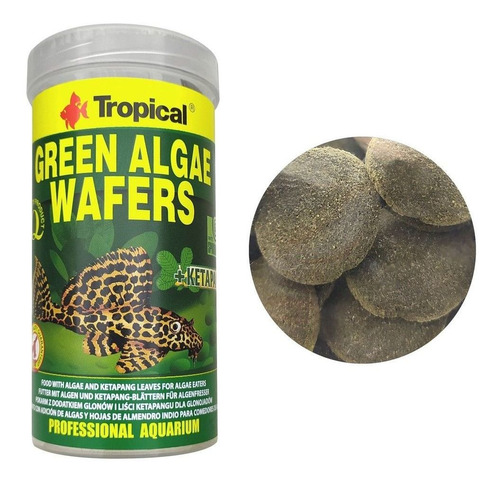 Ração Para Peixe Green Algae Wafers 250ml 113g Tropical