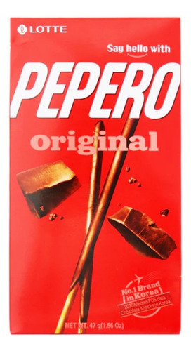 Pepero Original Stick De Galleta Y Chocolate Import Korea