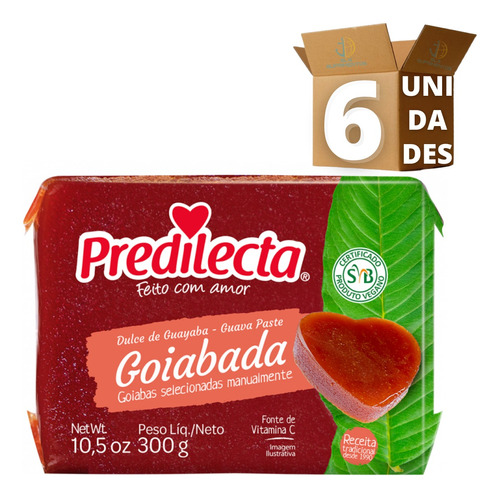Kit 6 Goiabada Predilecta Pacote