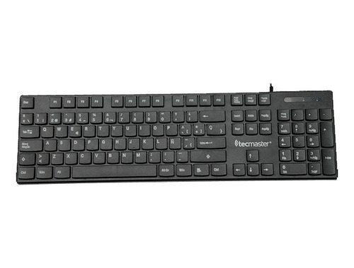 Teclado Básico Tecmaster Cableado Usb Negro